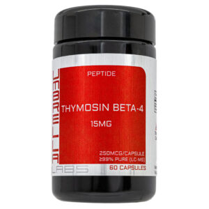 THYMOSIN BETA-4 (Tβ4) PEPTIDE POWDER (60 CAPSULES) (250MCG/CAPSULE, 15MG TOTAL BOTTLE)